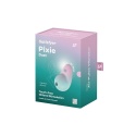 Stimulateur clitoridien par onde de pression sans contact et par vibration USB vert et rose, Pixie Dust Satisfyer - CC597837