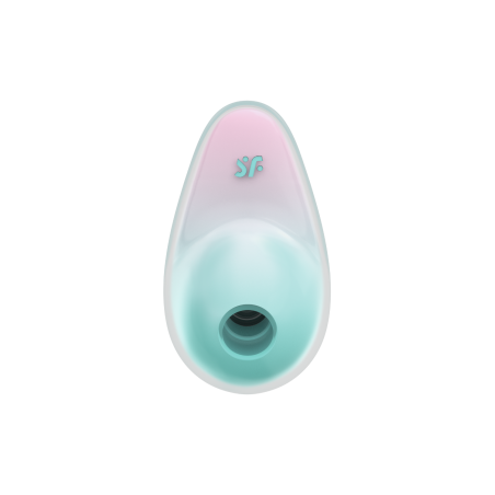 Stimulateur clitoridien par onde de pression sans contact et par vibration USB vert et rose, Pixie Dust Satisfyer - CC597837