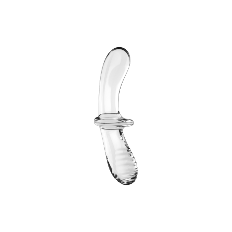 Gode en verre borosilicaté massif transparent Double Crystal Satisfyer - CC597829