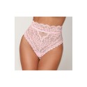 String dentelle taille haute rose - DG1477PNK