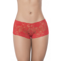 Boyshort dentelle   - MAL90RED