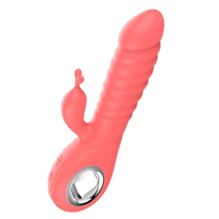 Vibromasseur rabbit rotatif 7 vibrations USB - TOZ-025B