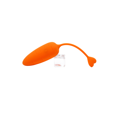 CARROT, Un Œuf vibrant avec télécommande, couleur et forme Carotte en silicone médical - BQ134ORA