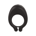 OCTAVE, Cockring Noir dans un silicone médical doux avec 1 mode de vibration - COR035BLK