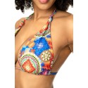 Maillot de bain 2 pièces imprimé crochet - MAL67048CCPT