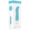 Vibromasseur avec strie turquoise point G multivitesse - LOV005TUR