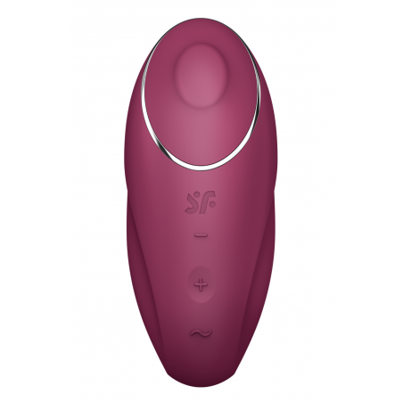 Vibromasseur à poser, stimulateur clitoridien rouge Tap  Climax 1 Satisfyer - CC597858