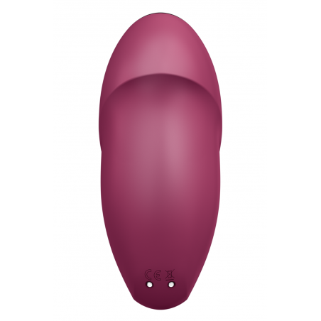 Vibromasseur à poser, stimulateur clitoridien rouge Tap  Climax 1 Satisfyer - CC597858