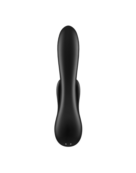 Vibromasseur rabbit noir double stimulation clitoris Double Flex Satisfyer - CC597809