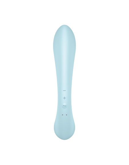 2 en 1 Rabbit point G avec stimulateur de clitoris et Wand Bleu USB Triple Oh Satisfyer - CC597813