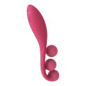 Vibromasseur triple stimulation flexible, anal, vaginale, clitoridienne Tri Ball rouge USB Satisfyer - CC597817