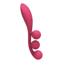 Vibromasseur triple stimulation flexible, anal, vaginale, clitoridienne Tri Ball rouge USB Satisfyer - CC597817