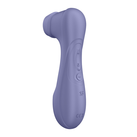 Stimulateur de clitoris 2 embouts Connecté avec technologie Liquid air Pro 2 Generation 3 violet USB Satisfyer - CC597815